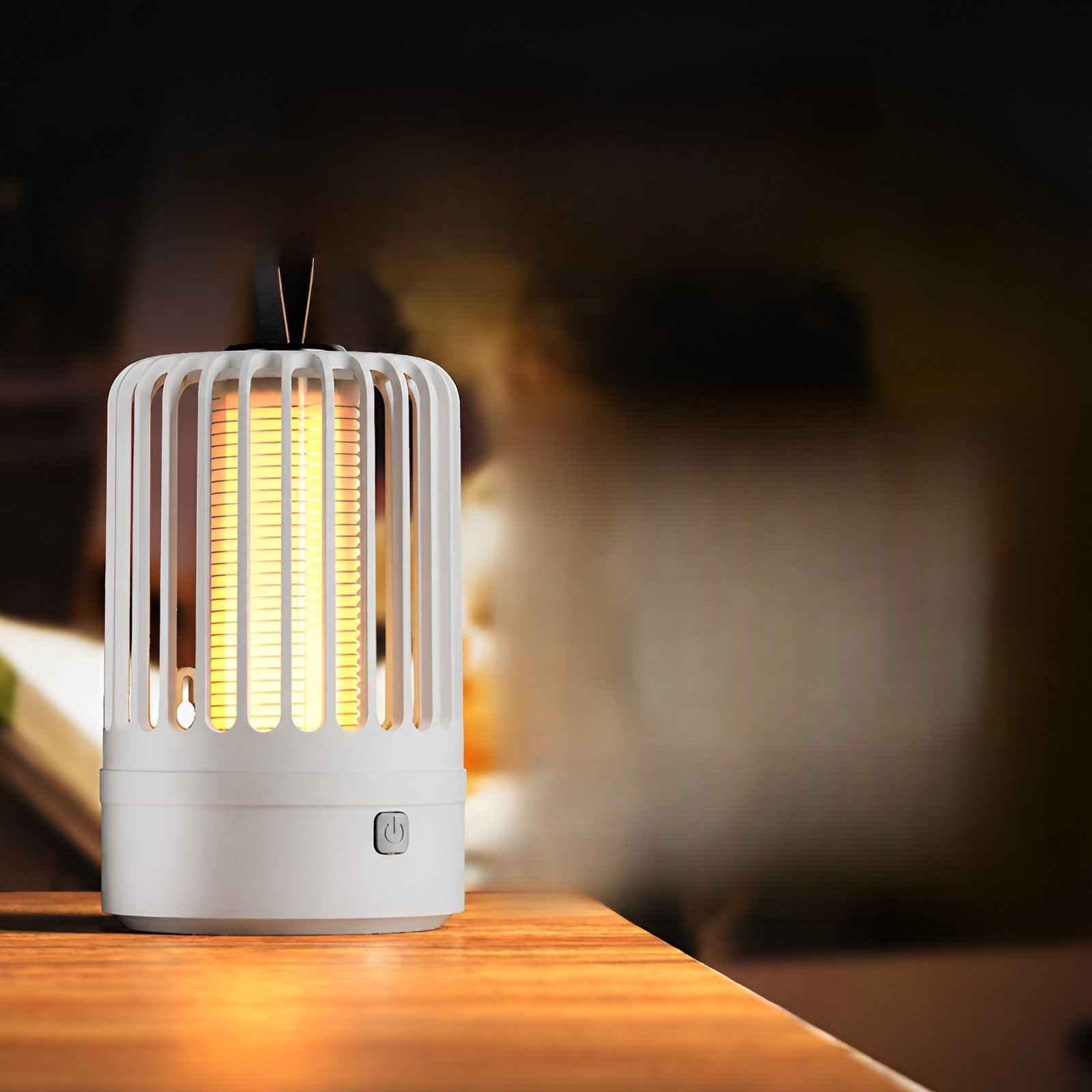 Lámpara matamosquitos eléctrica USB portátil recargable para camping y hogar