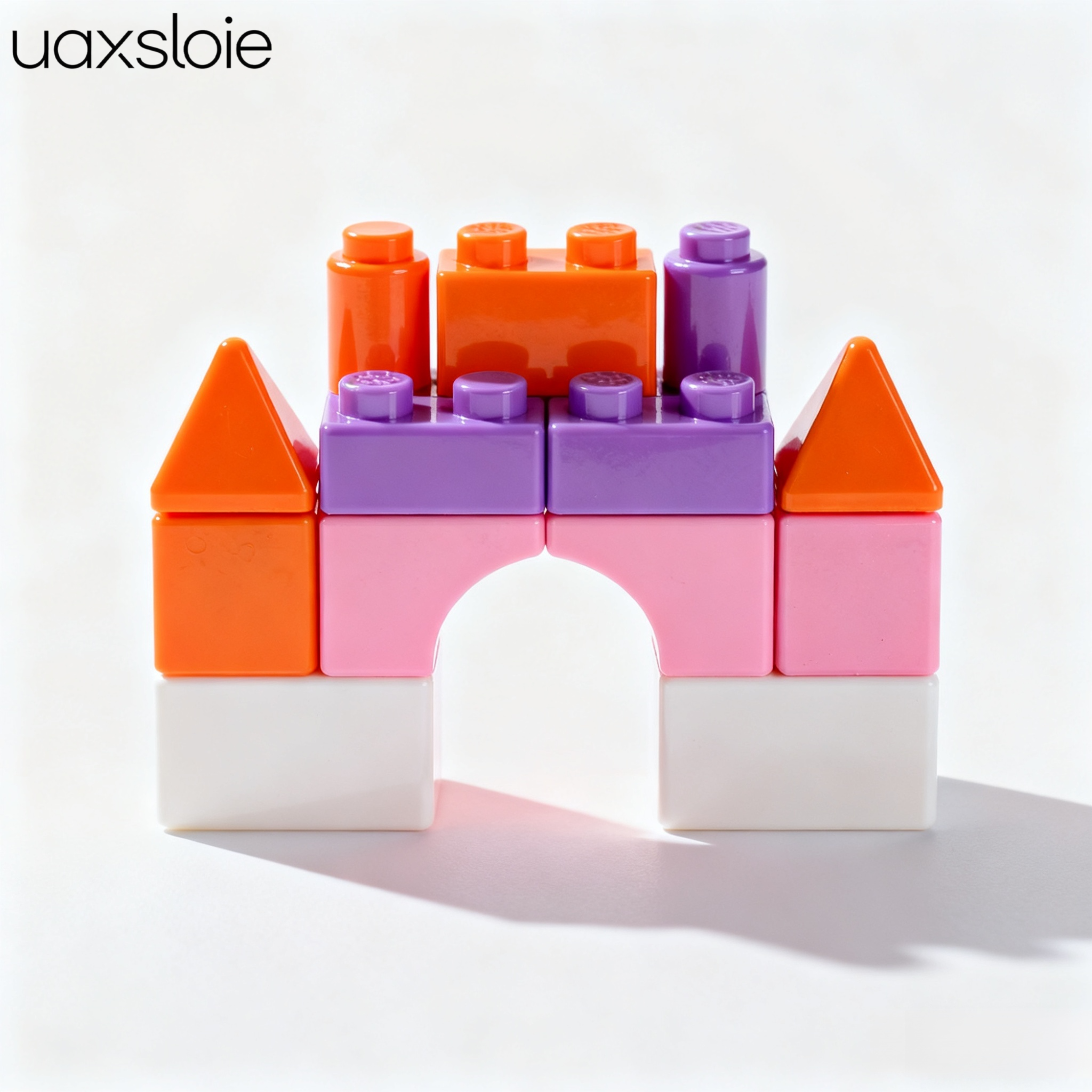 성 디자인 건축 블록 완성 예시 이미지