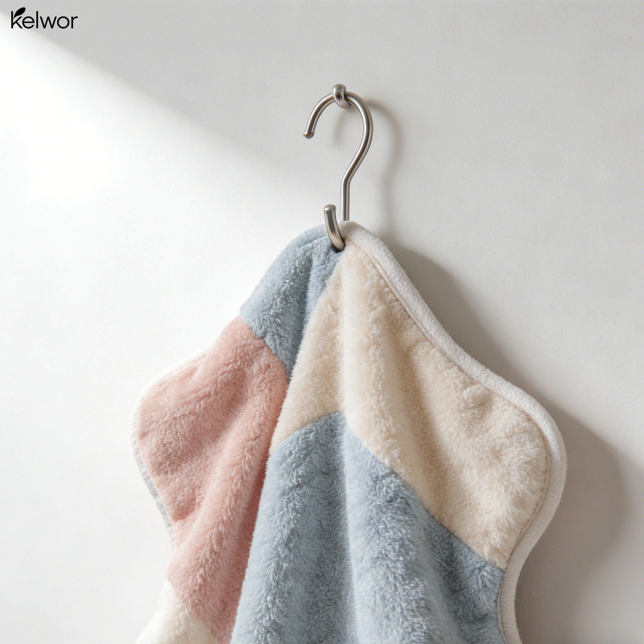 Delikatne ręczniki do rąk polar koralowy