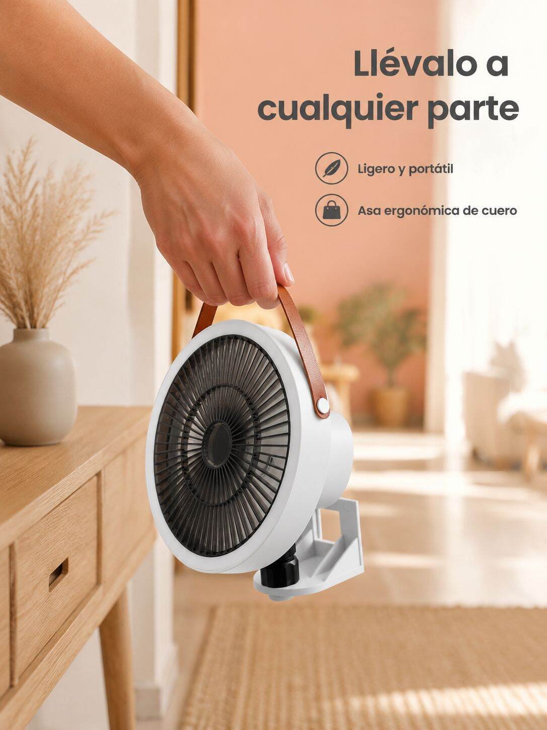 Ventilador sin daños en la pared