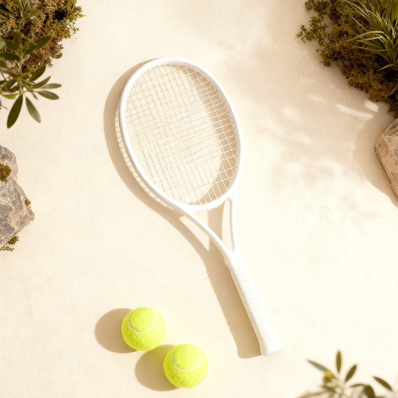 테니스 연습 세트 (라켓 1개, 공 2개 포함)