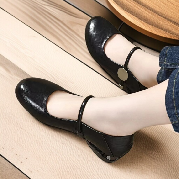 둥근머리 여성 여름 소프트 펌프스 연면 통굽 로퍼 둥근머리 여성 여름 소프트 펌프스 연면 로퍼