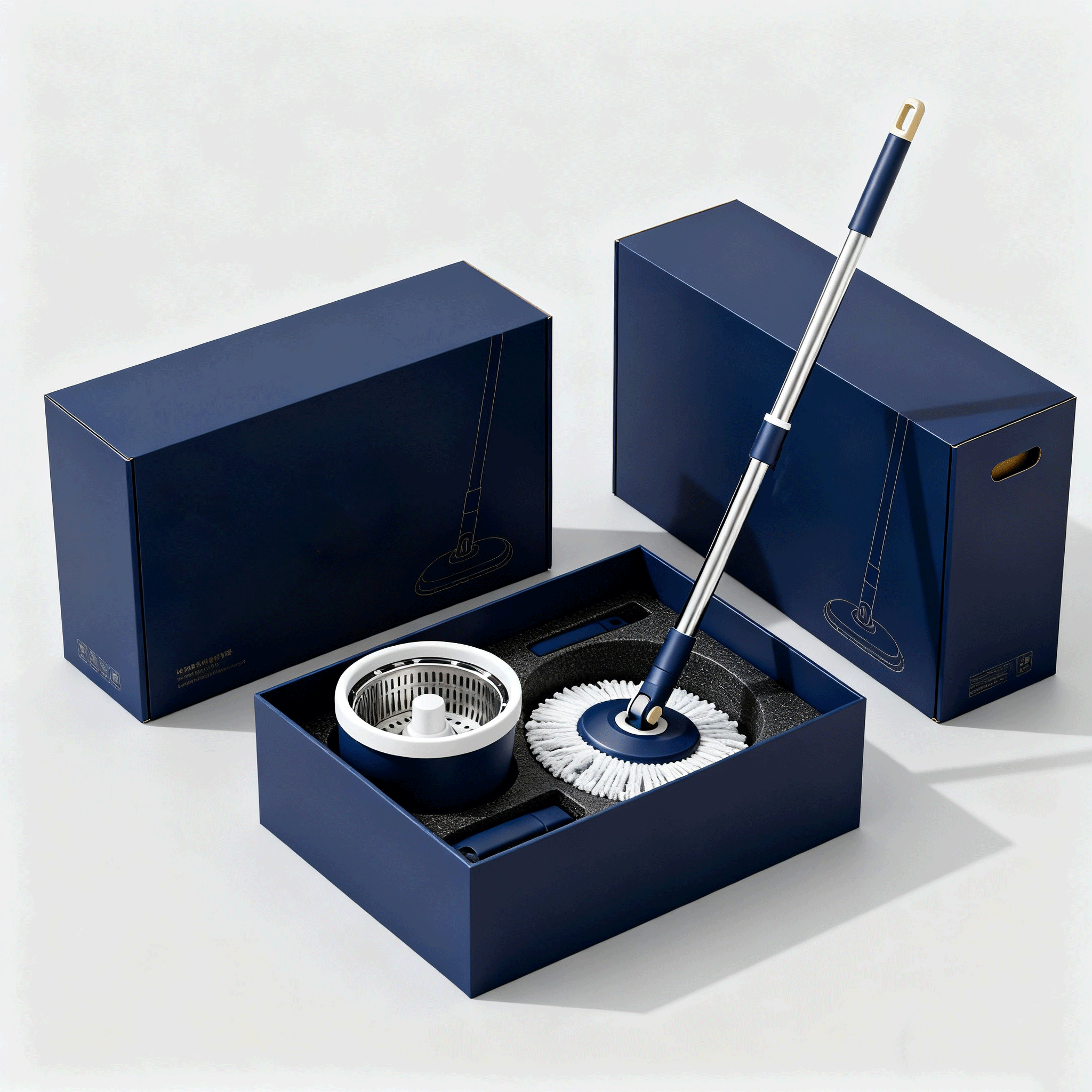 Otočný úklidový mop set s vědrem