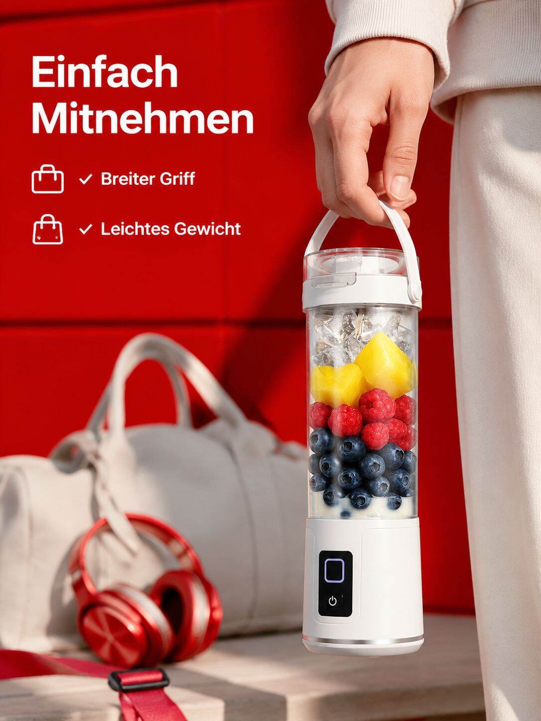 Tragbarer USB-aufladbarer Mini-Entsafter für den Haushalt