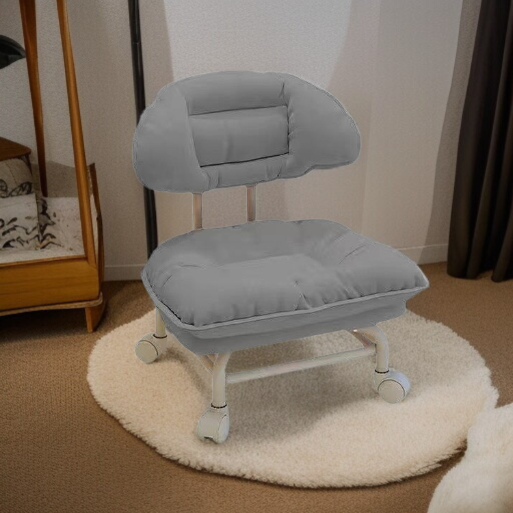 Taburete bajo con ruedas, multifuncional y silencioso para niños