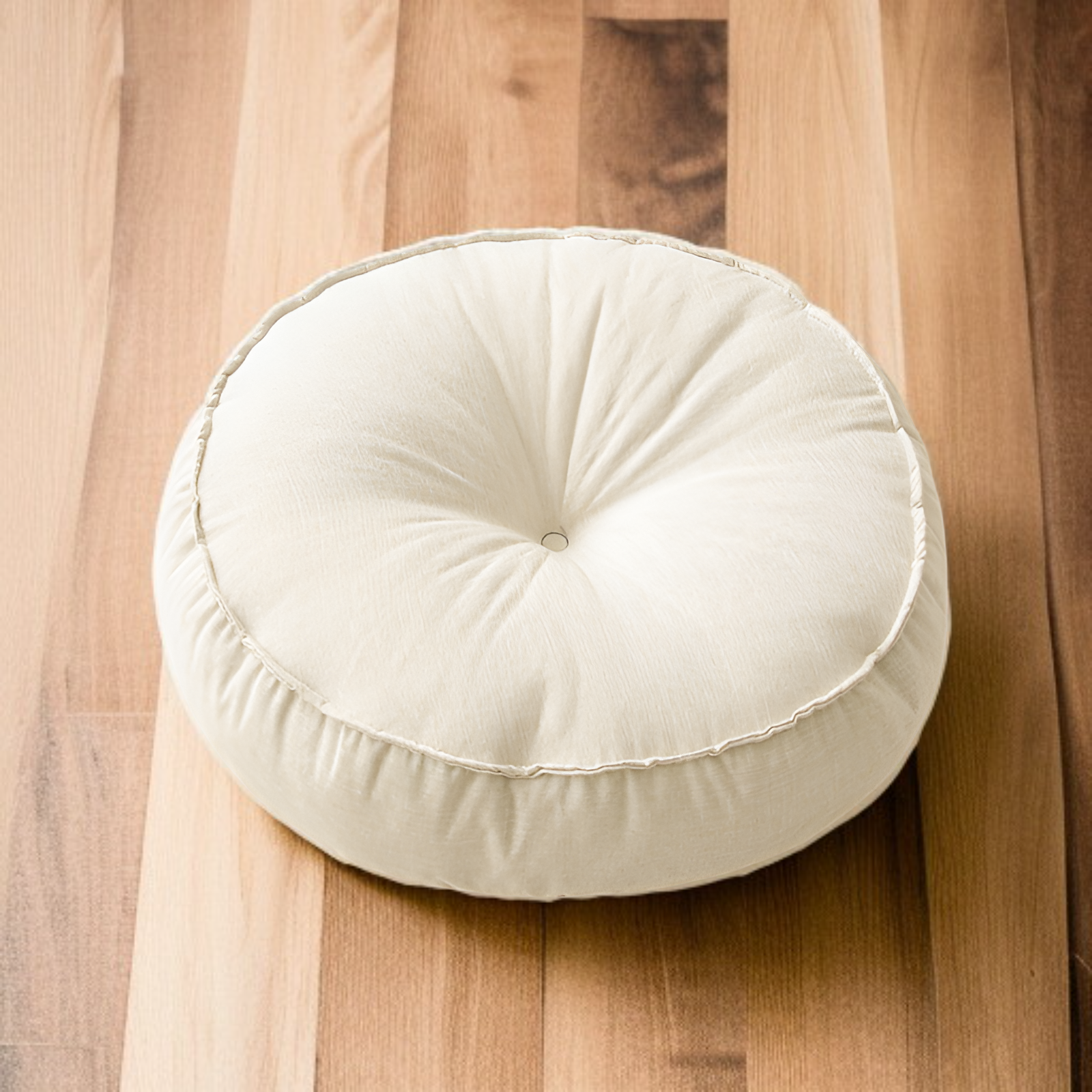 وسادة أرضية دائرية سميكة من القماش