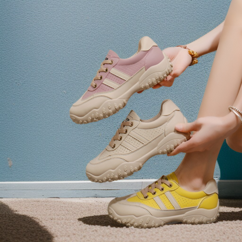 여학생 여름 메쉬 통풍 작은 흰색 신발 통굽 키높이 캐주얼화