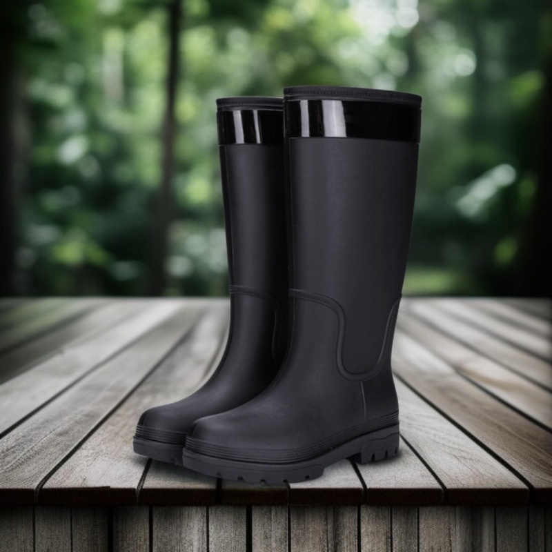 Durable sole of fashionable rain boots for women