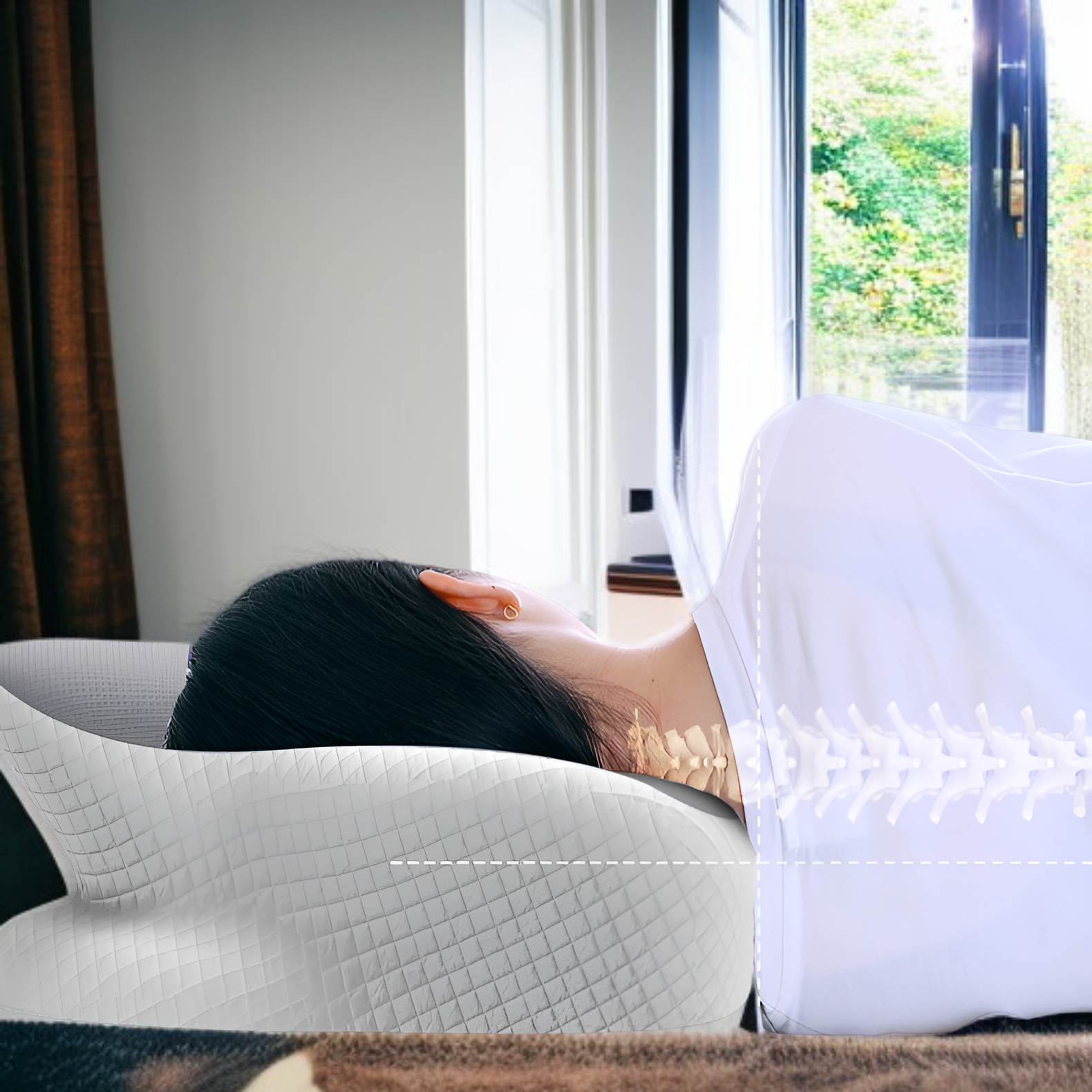 Niedrigelastisches Memory-Schaum-Kissen