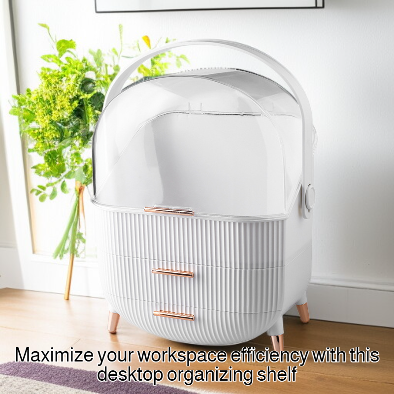 Desktop organizing shelf