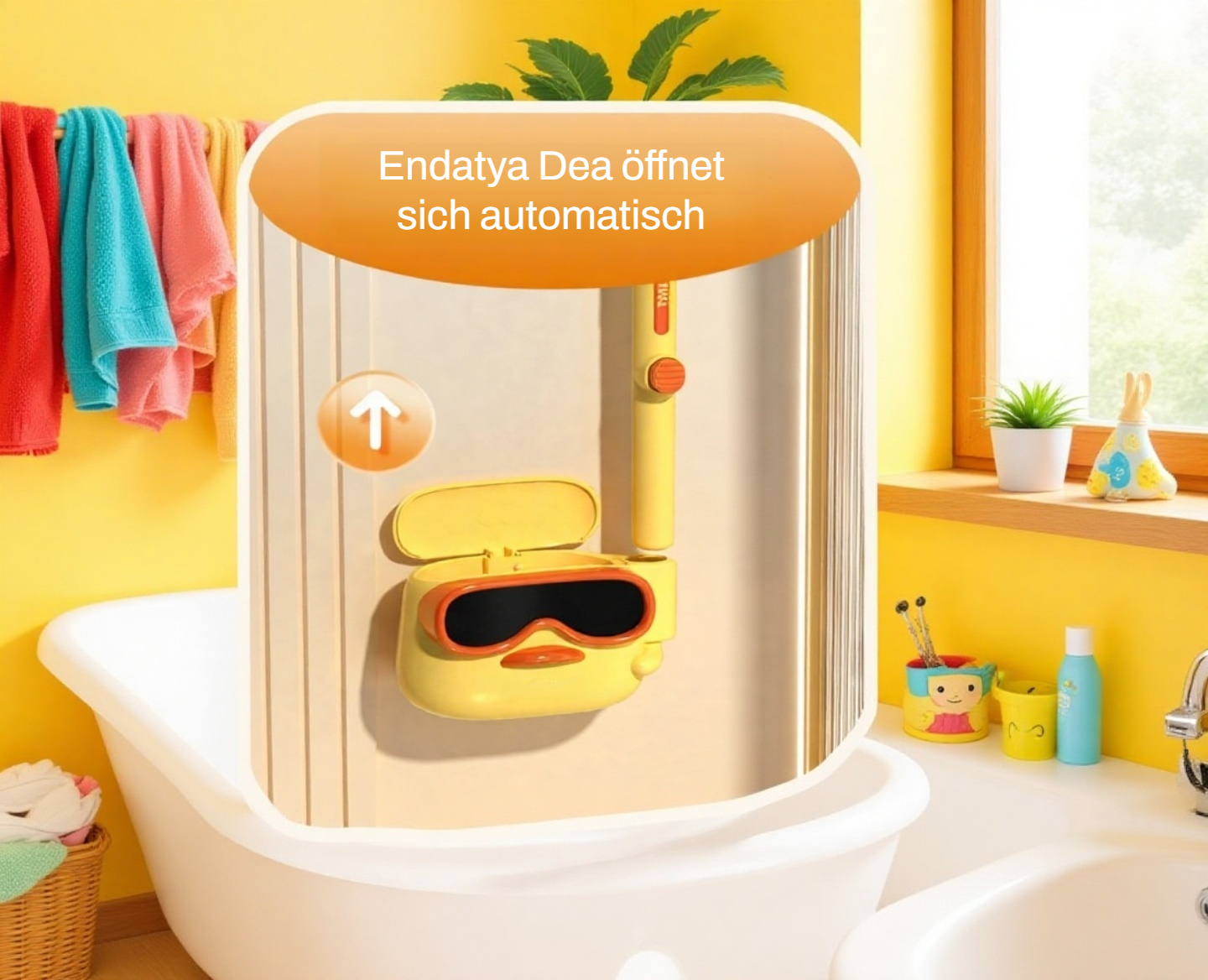 Einfache Wandmontage der Toilettenbürste