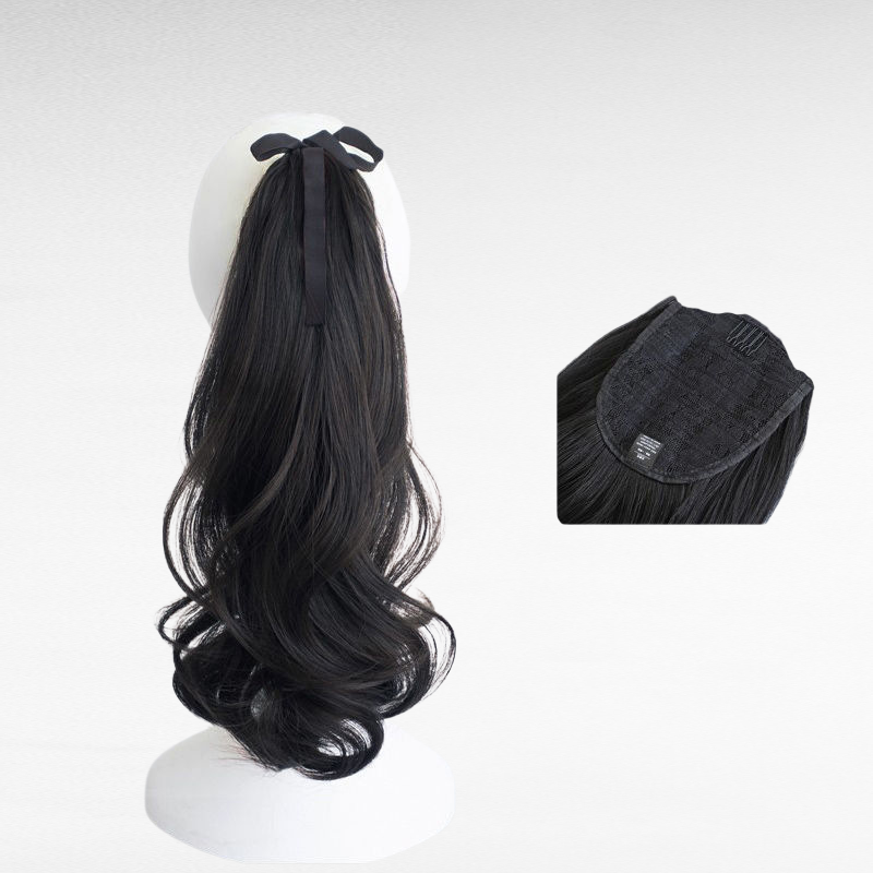 웨이브 포니테일 가발 