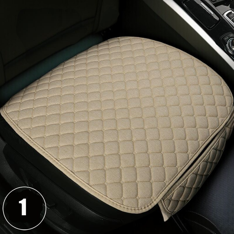 Linen car seat cushion universal car seat cushion car seat cover car seat cushion three piece set se