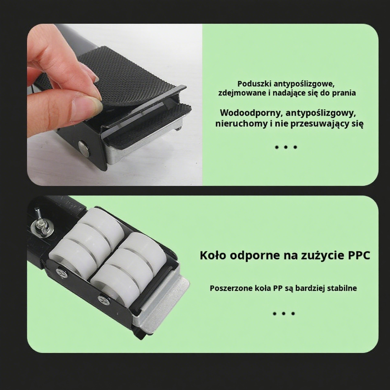 Regulowana podstawka pod pralkę i lodówkę, podwyższająca półka