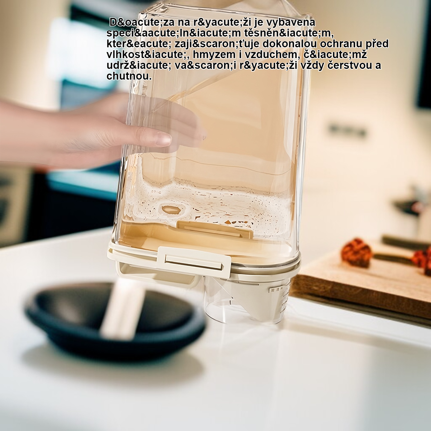 Dóza na rýži pro domácí použití