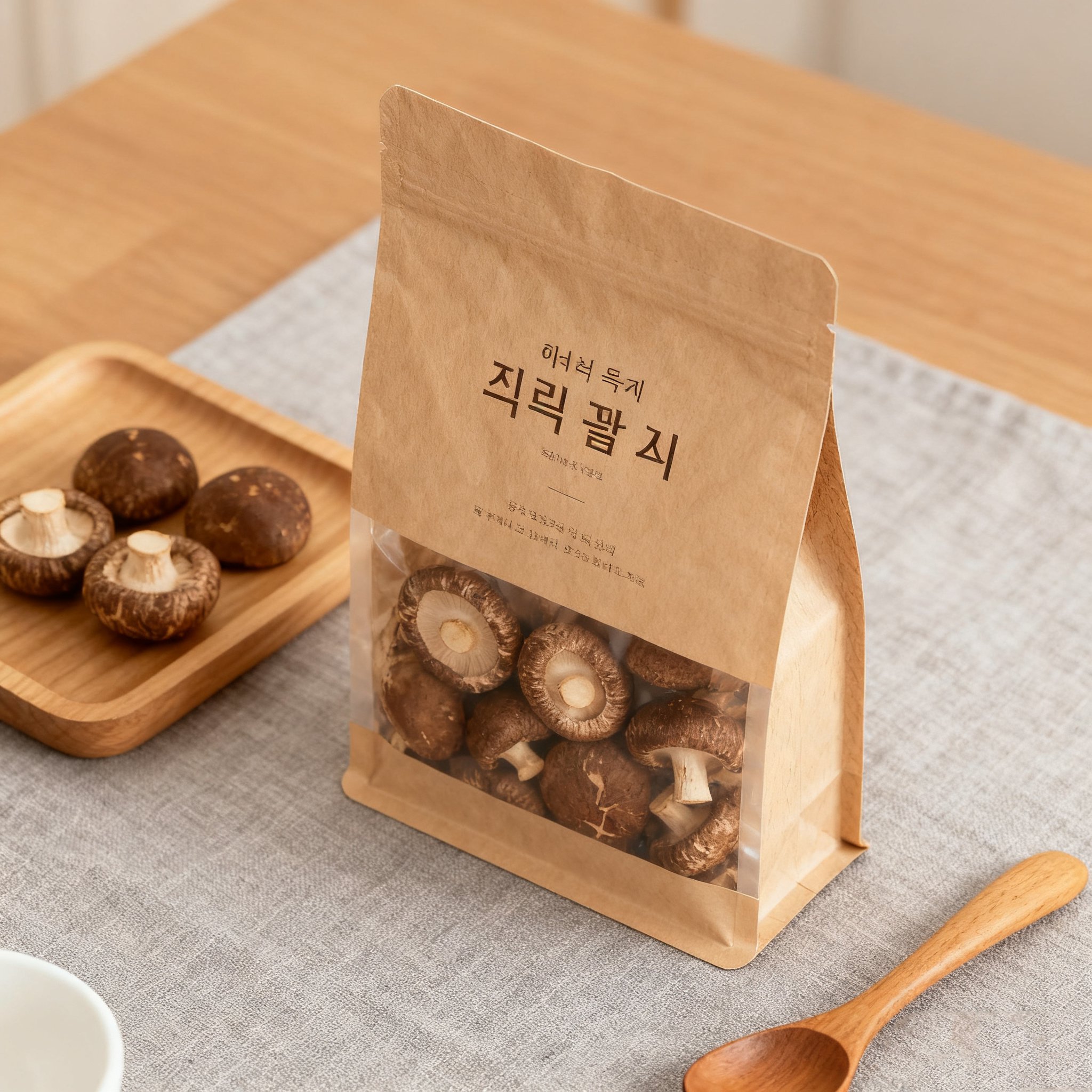 신선한 농가표고버섯 전체 모습