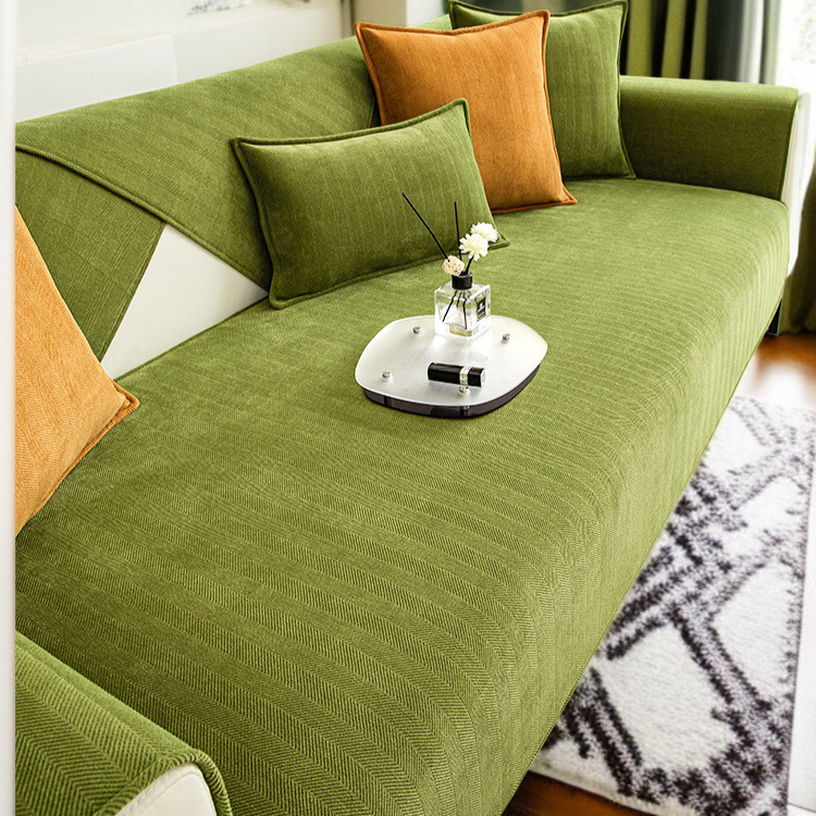 シュニール織ソファカバー ソファカバー ピュアカラー 滑り止め ホームユース ナチュラルコンフォート