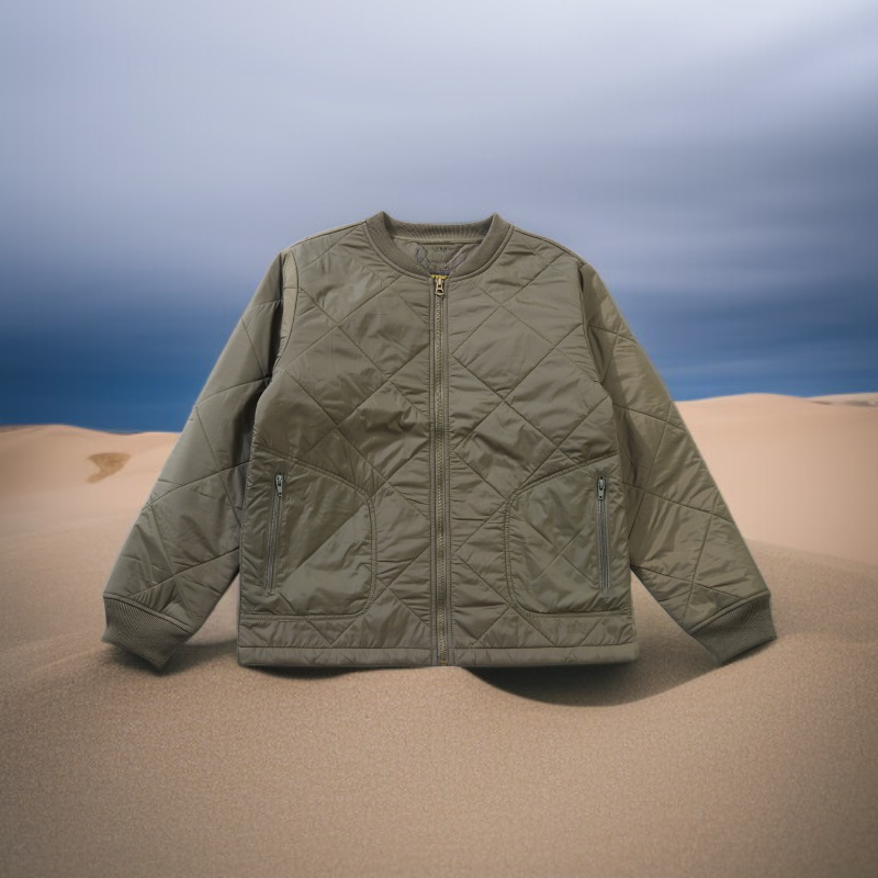 تفاصيل خامة القطن المبطن في المعطف