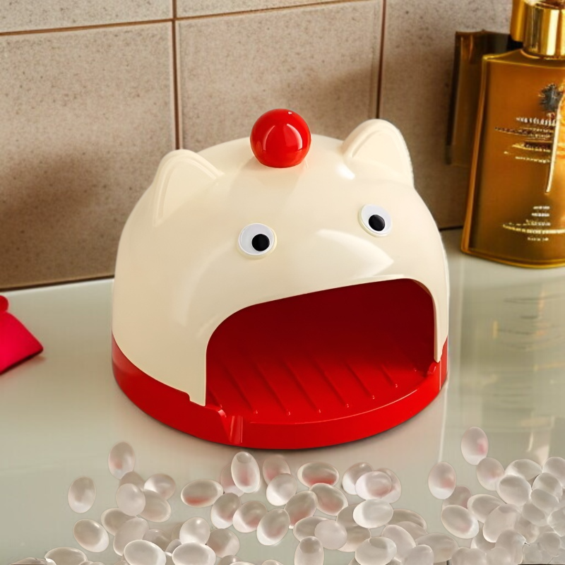 큐티 가정용 비누통 빅입 욕실 수납 선반 귀여운 사용 편리한 화장실 비누통 기숙사 벽걸이 수납함