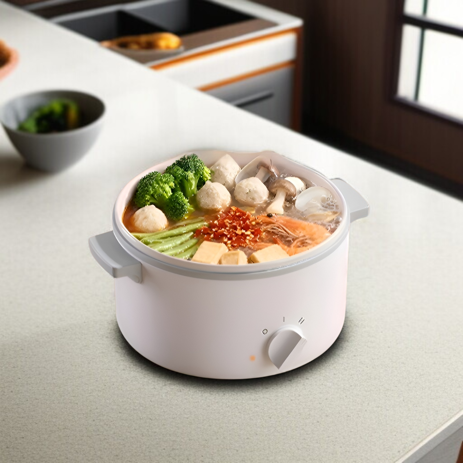 Kleiner Tisch-Dampfgarer ideal für Single-Haushalte
