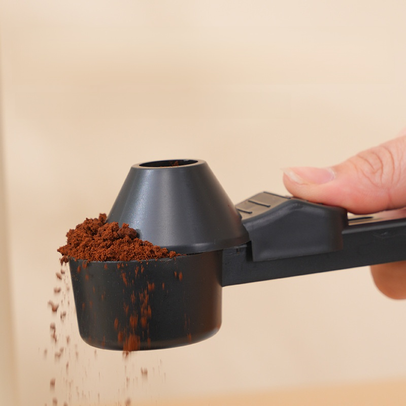 漏れ防止 大容量 コーヒー丸スプーン 長柄 滑り設計