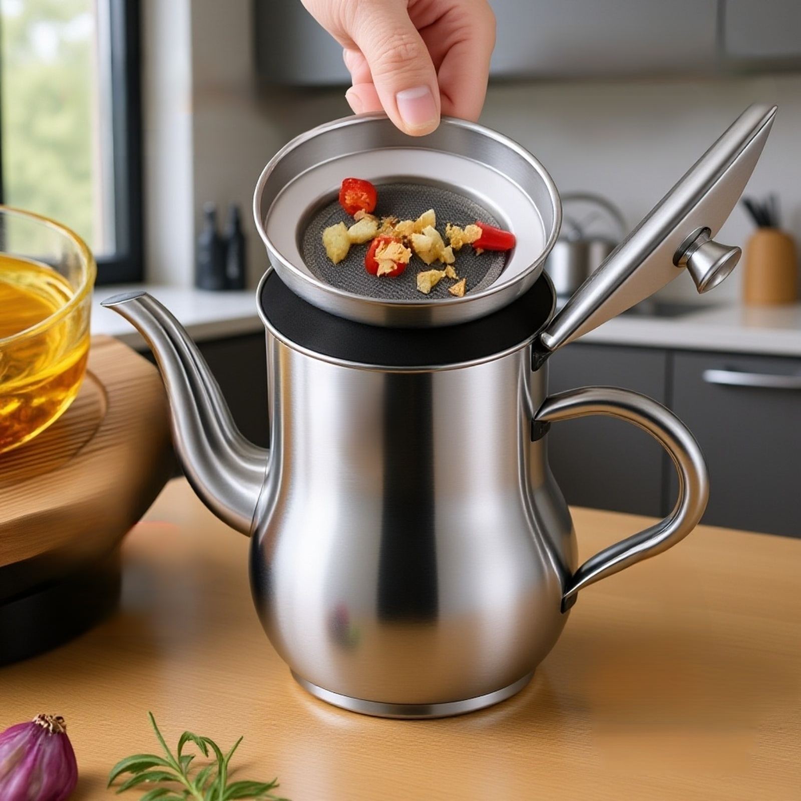 الفولاذ المقاوم للصدأ مصفاة المطبخ