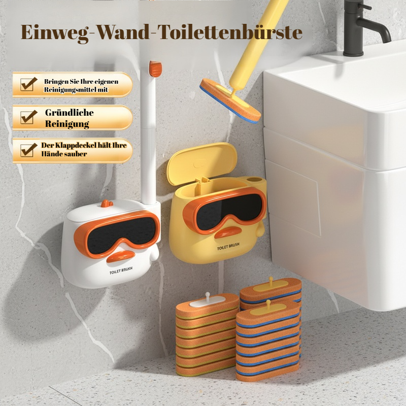 Wandmontierte Toilettenbürste für den Haushalt, ohne tote Winkel