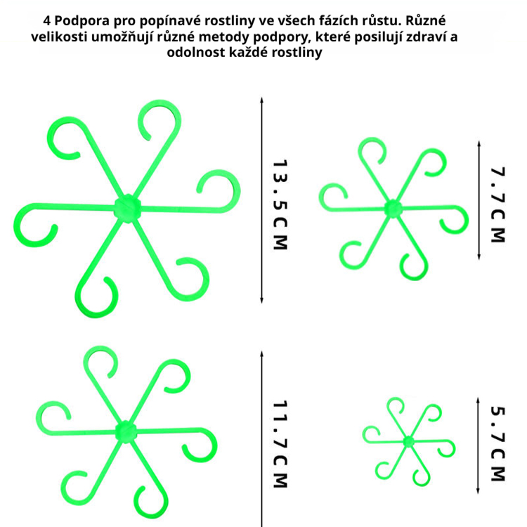 Skládací svorka na stonky popínavých rostlin