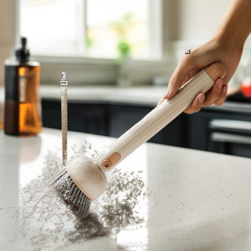 가정용 주방 냄비 세척 브러쉬 스크럽 오일 제거 청소 브러쉬 긴 손잡이 브러쉬