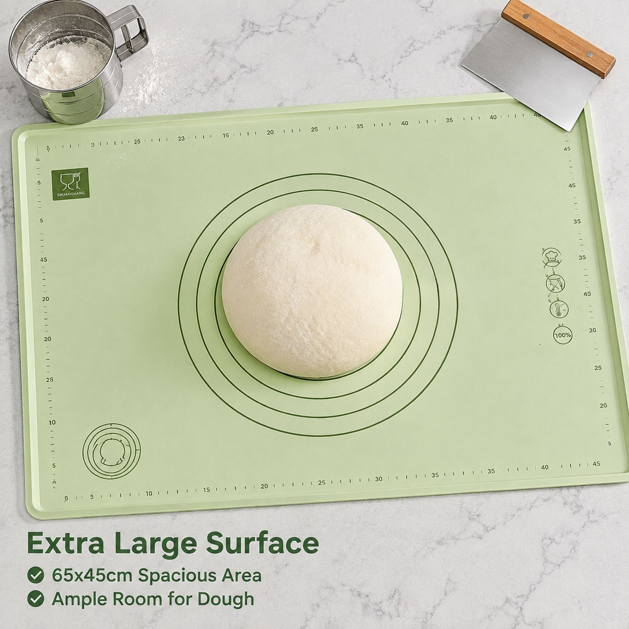 Non-slip Silicone Dough Rolling Mat