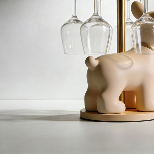 キッチンで使えるワイングラスハンガー収納例