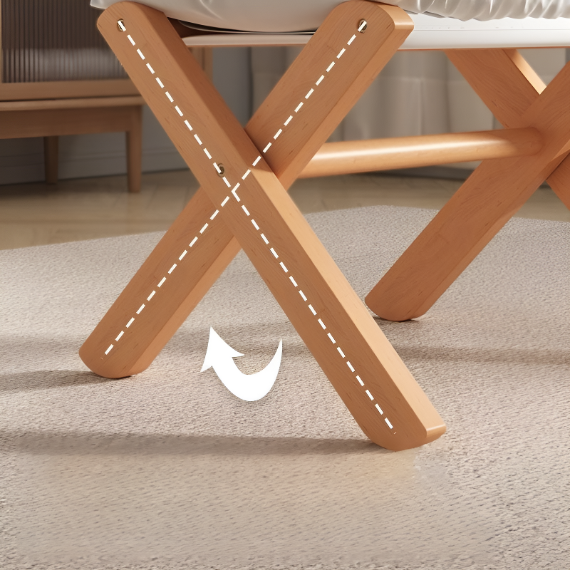 Shoe changing stool for home use at the entrance
