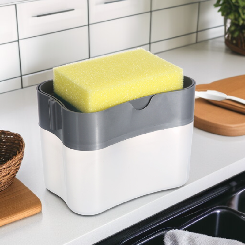 올인원 주방 스펀지 액체 디스펜서