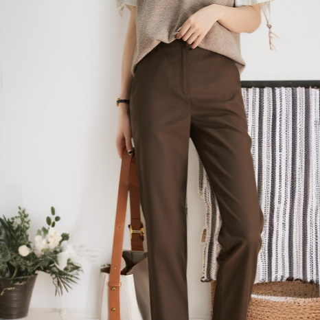 カレー パンツ スリム カジュアル ウィメンズ パンツ レディース スーツ パンツ ストレート シガレットパンツ