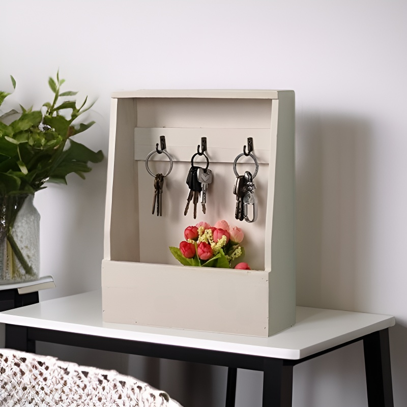 Stylish Entryway Key Organizer, Wall-Mounted Home Decor