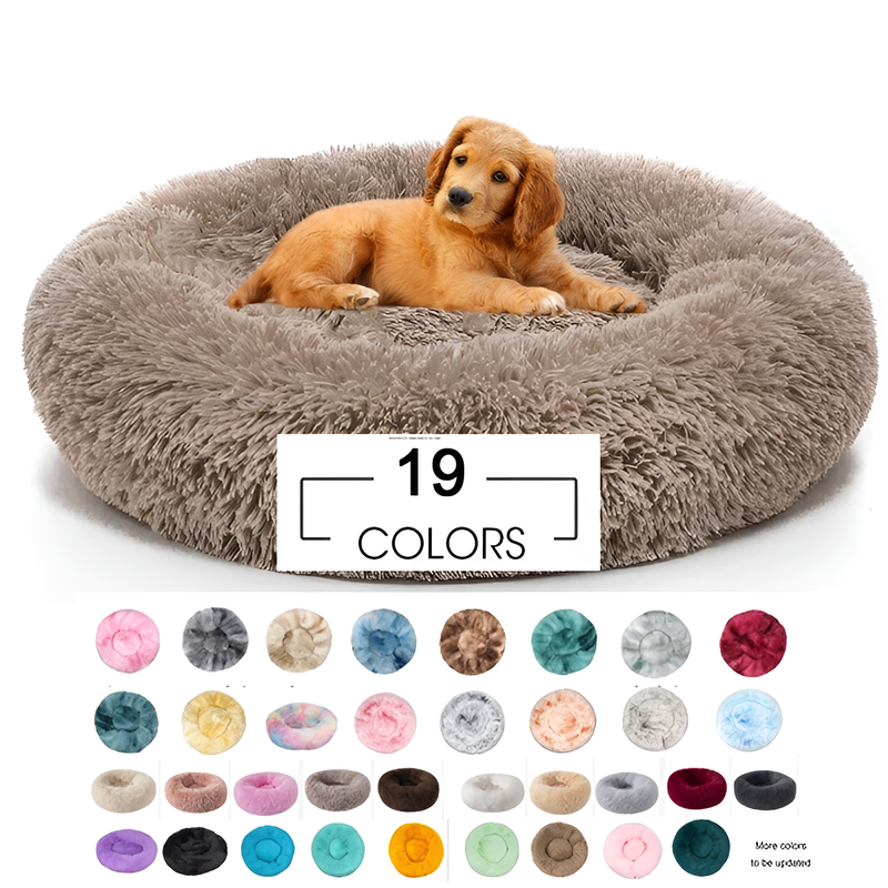 Soft plush pet bed