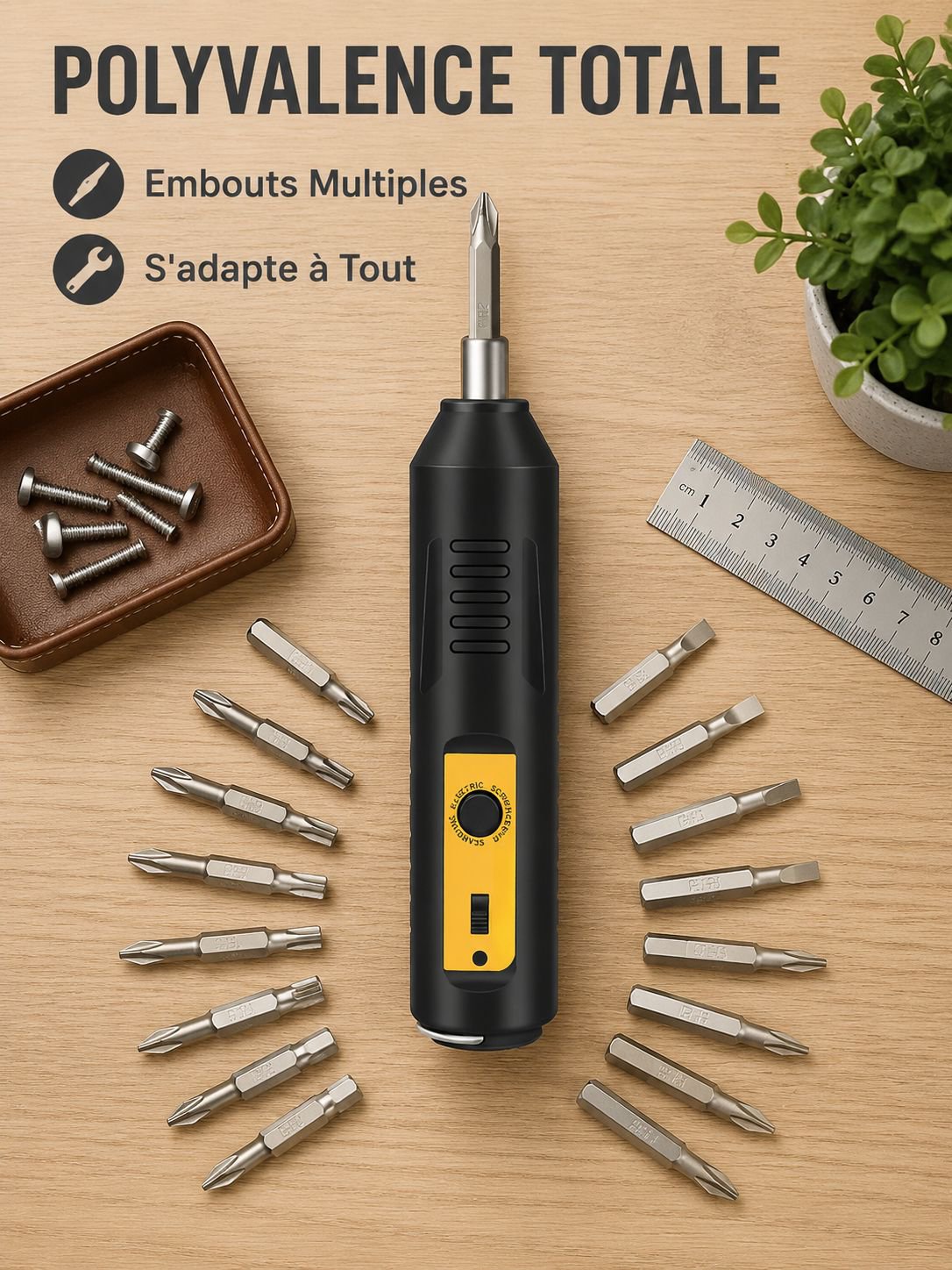 Tournevis électrique rechargeable à batterie au lithium