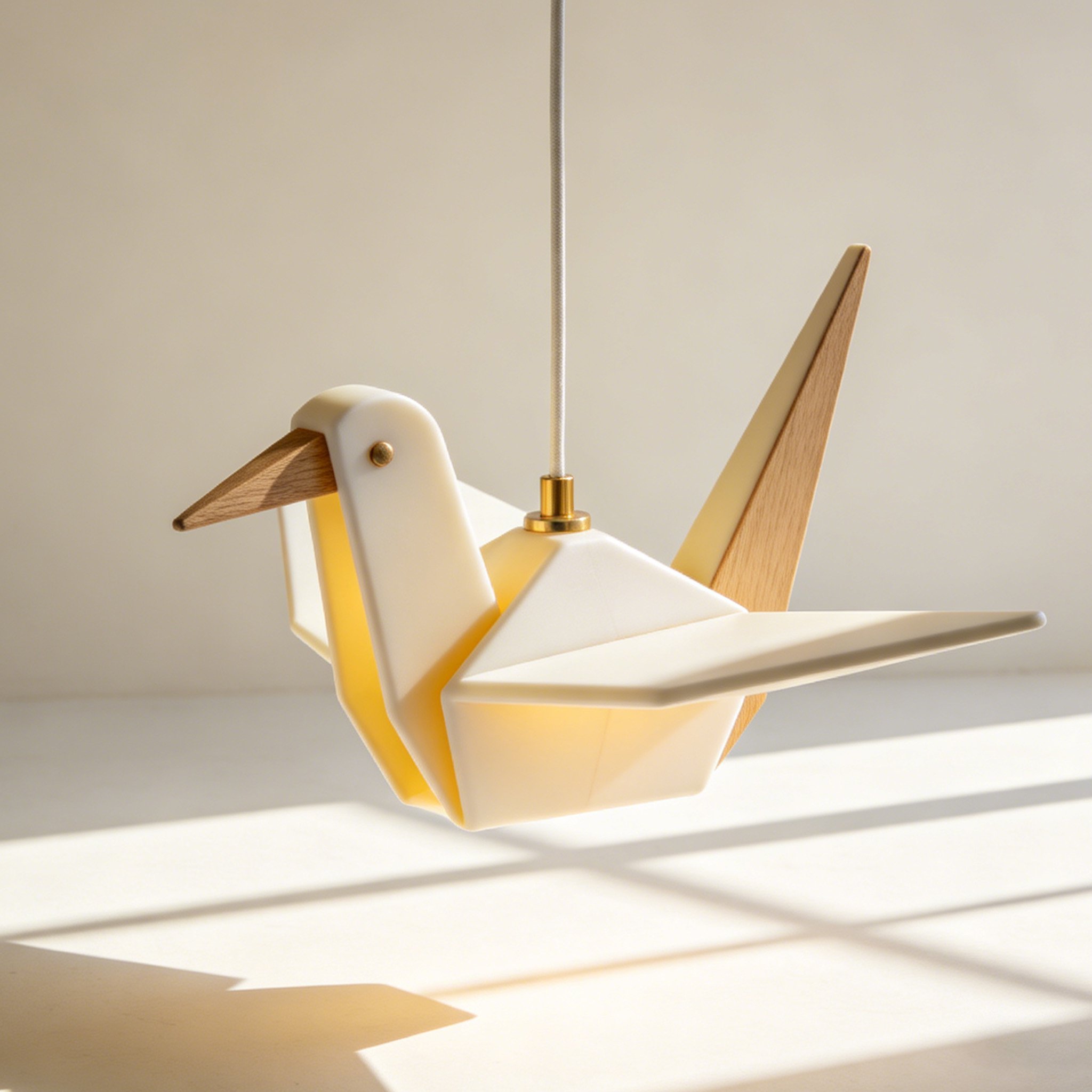 종이학 모양 거실 펜던트 조명