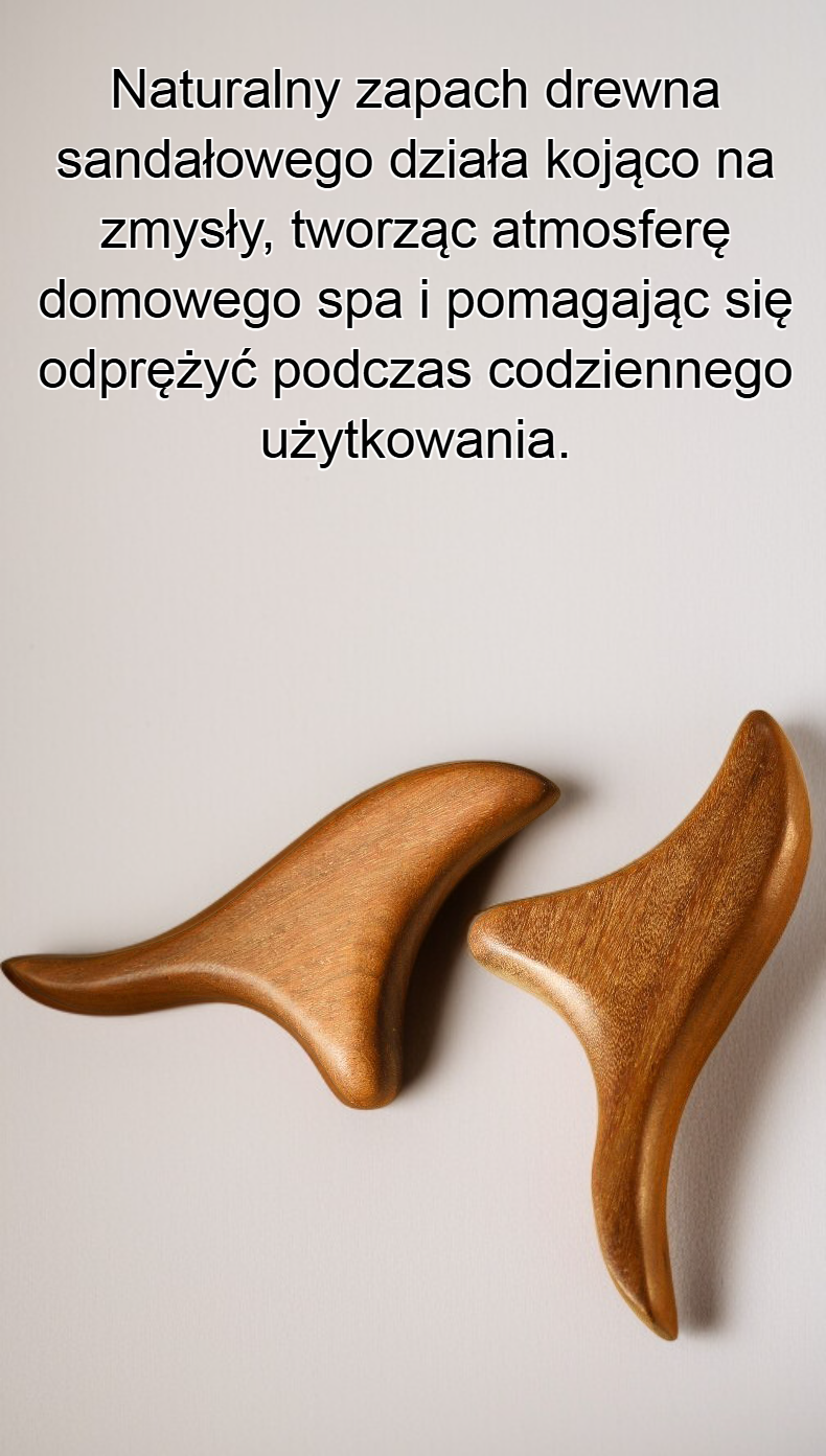 Relaksujący masażer do stóp z drzewa sandałowego na białym tle