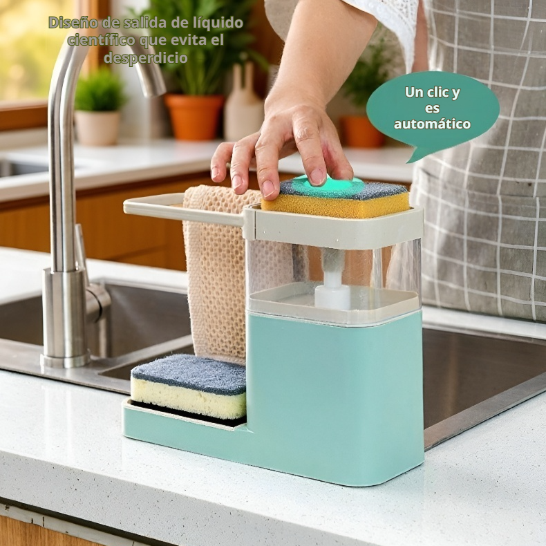 Estante ordenado con organizador de cajas líquidas