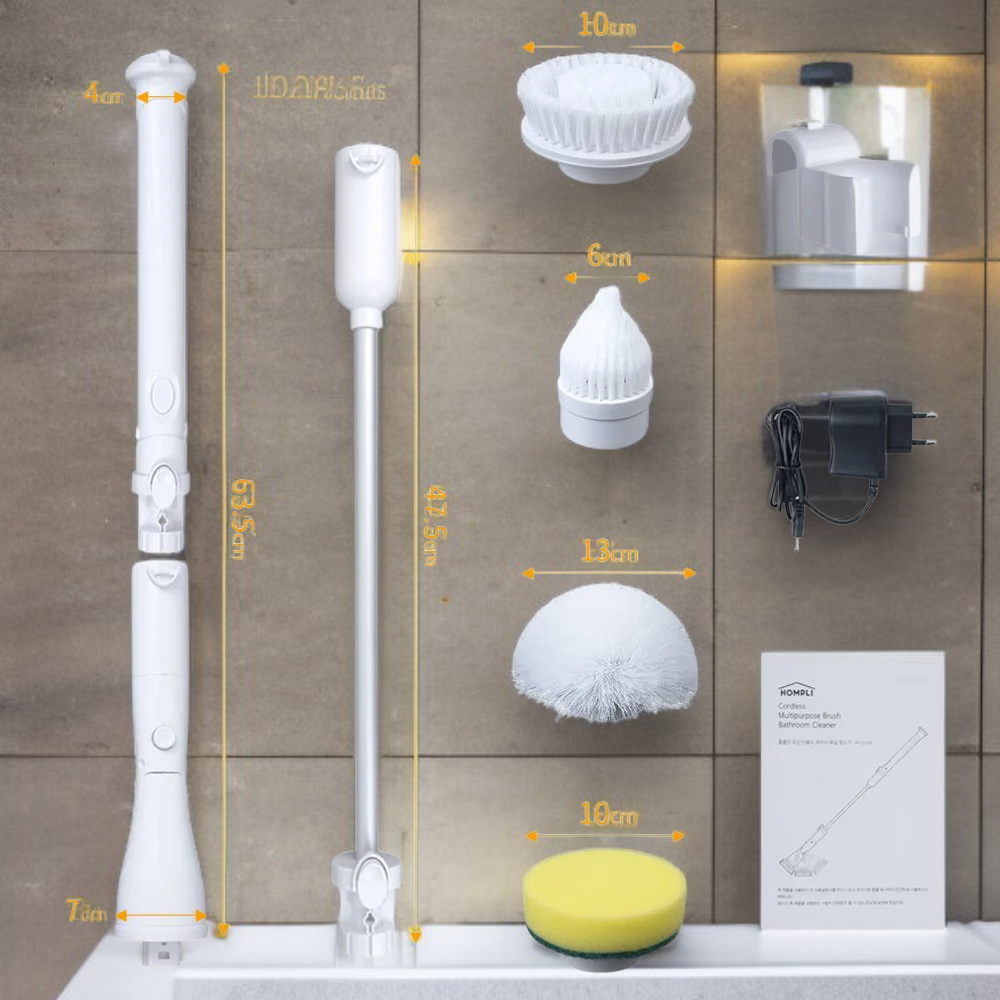  홈플리 무선 화장실 청소기 욕실청소기