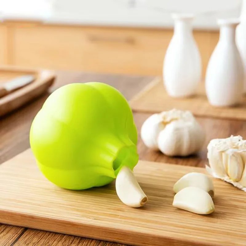 Practical silicone garlic peeling tool