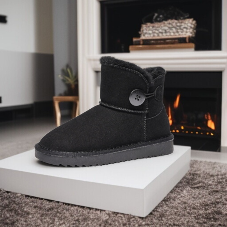 통굽 기모 면화 패션 여성 캐주얼 면화 여 스노우 부츠 기모 통굽 면화