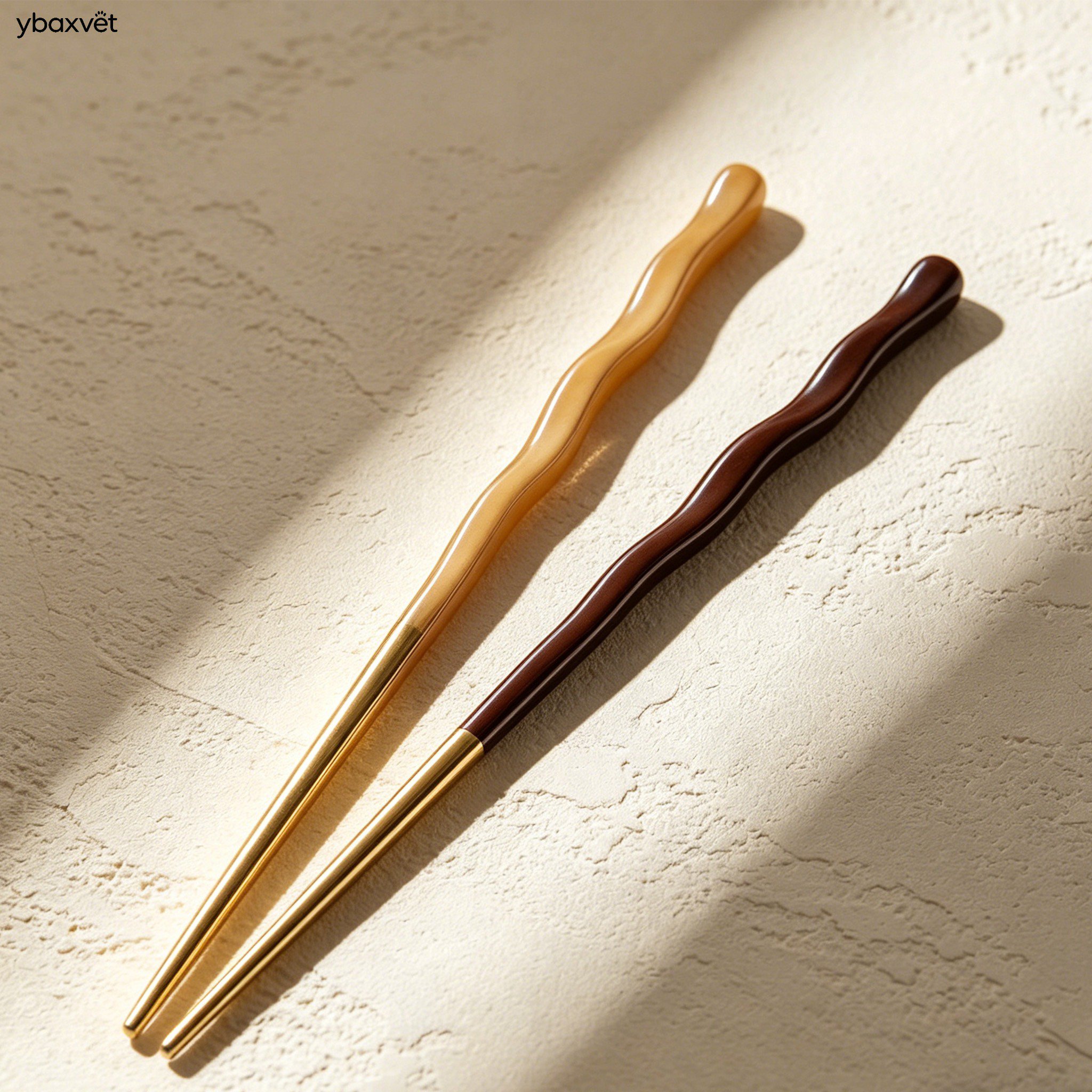 Wave-shaped chopsticks (10 pairs per pack)
