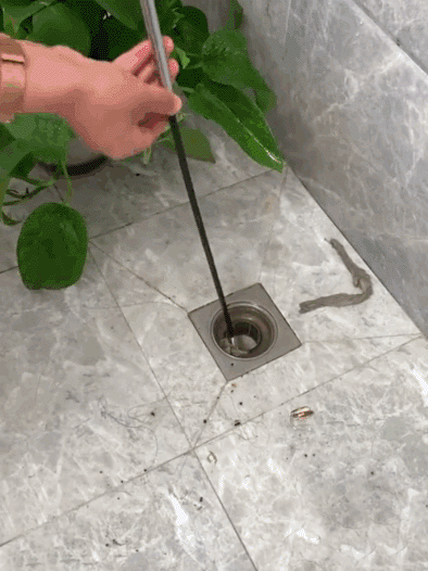 유연한 하수구 청소 4발 집게