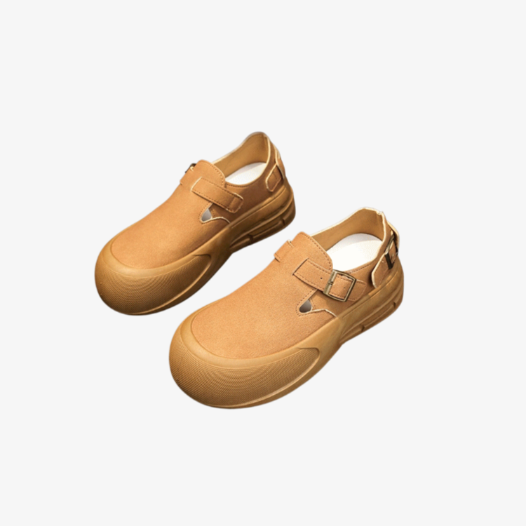 키높이 캐주얼화 슬립온 여성 라운드 송편 통굽 슈즈 못난이 키높이 캐주얼화