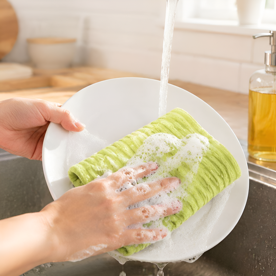 Chiffon épaisse absorbante pour cuisine, lavette à déchirer à sec ou humide