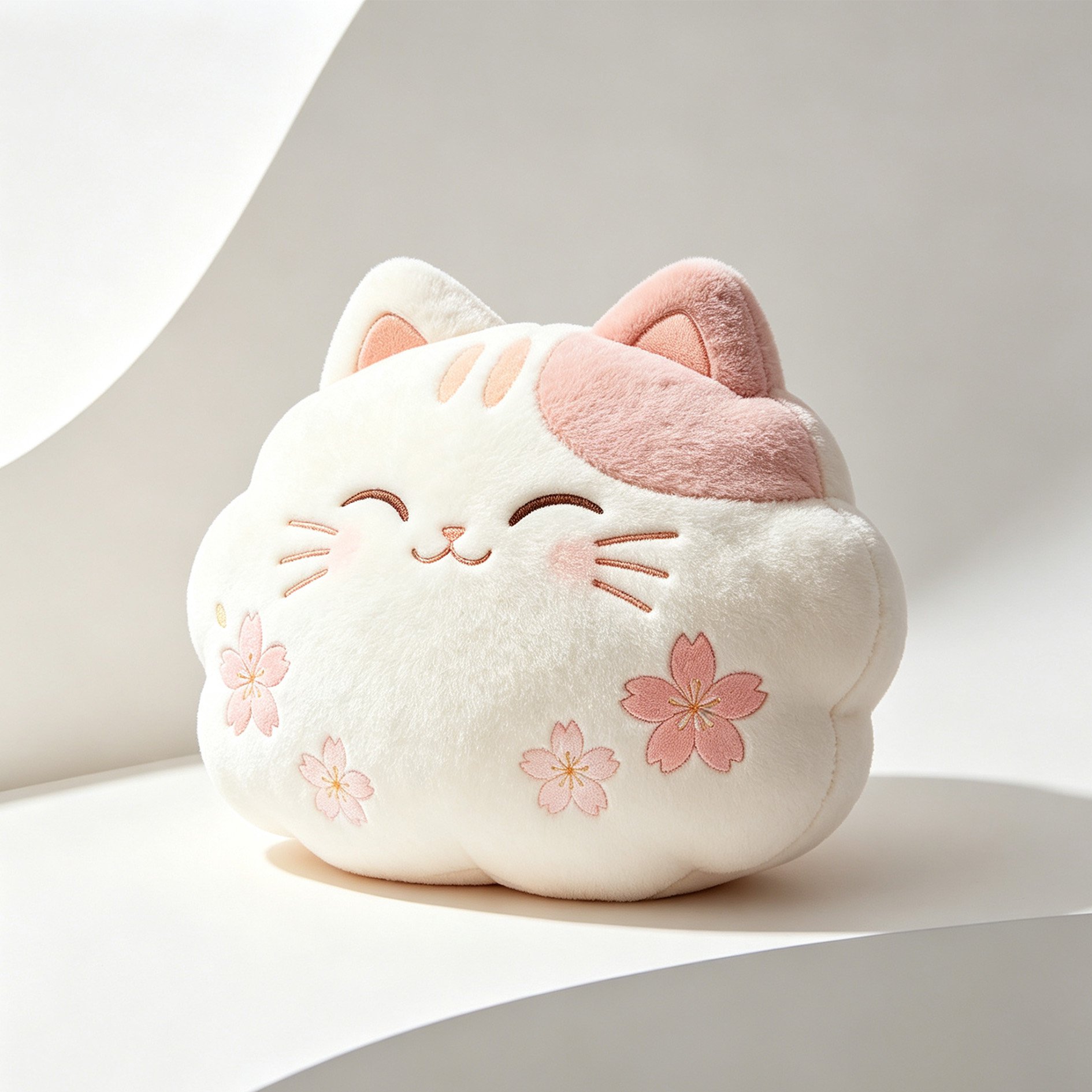 桜の猫雲ぬいぐるみ