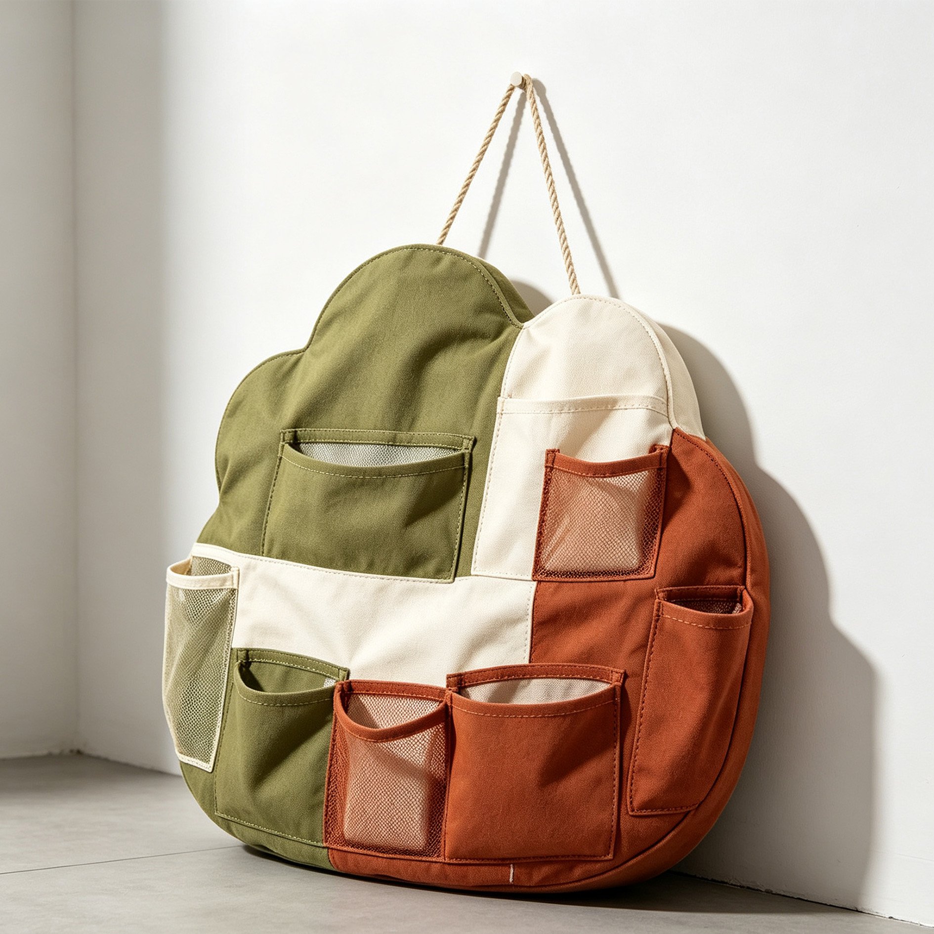 Wall-mounted storage pouch for toys and accessories