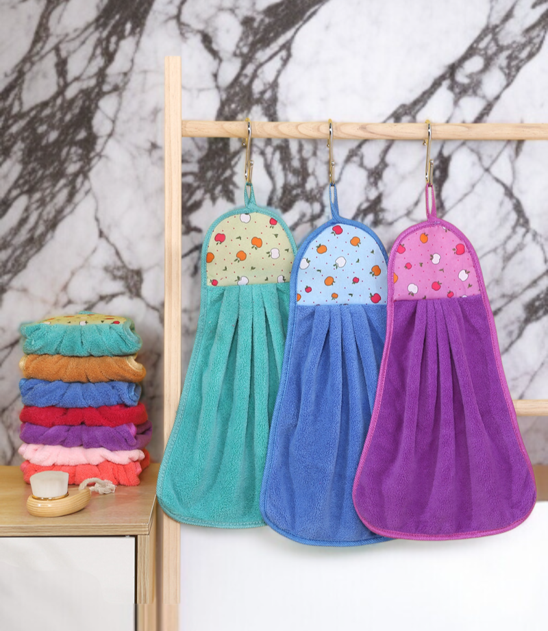 珊瑚絨擦手巾細緻親膚材質特寫